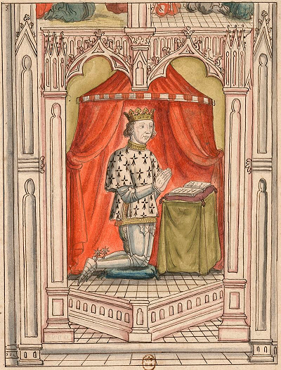 François II de Bretagne en prière - Vitrail des Cordeliers de Nantes